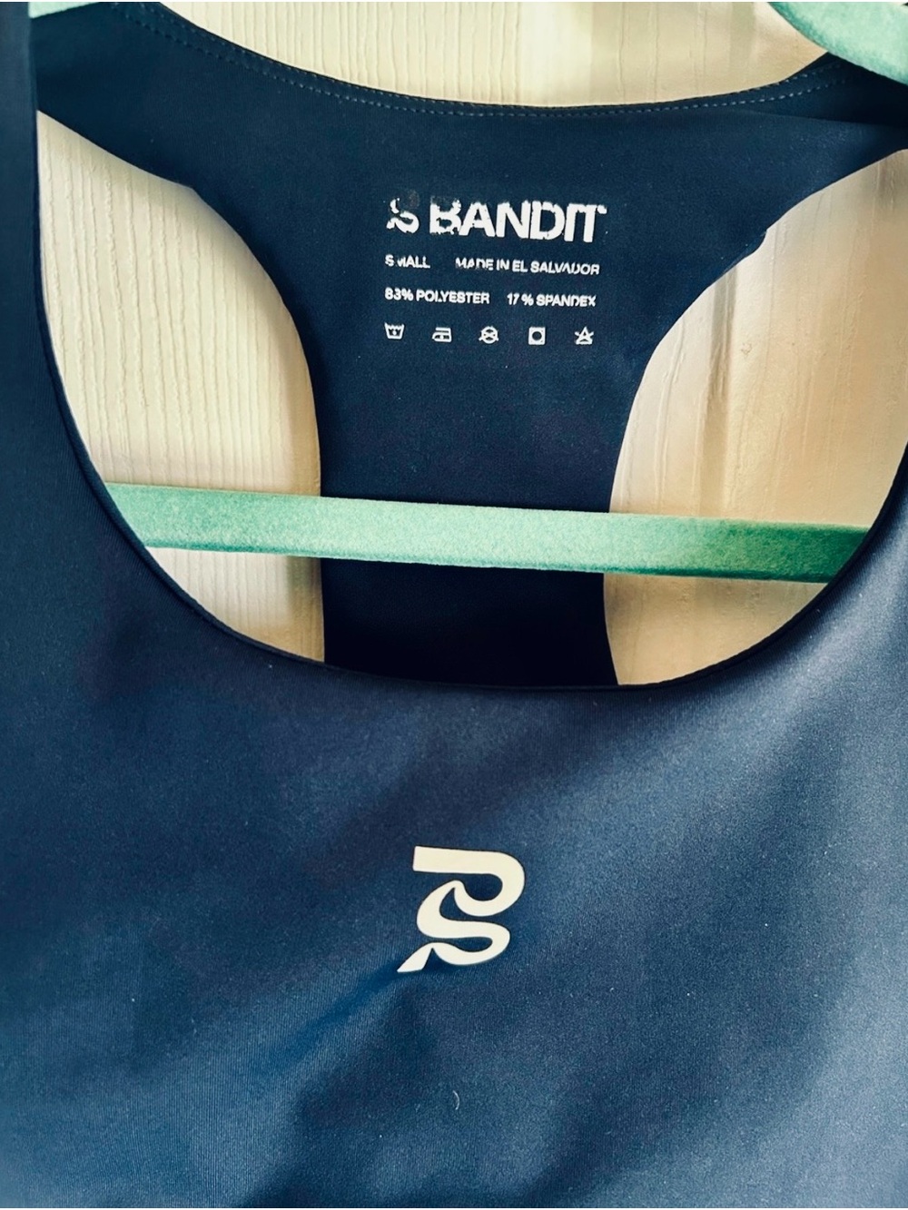 Women’s Bandit Navy High-Support Racerback Sports Bra. Small. Like new - Picture 2 of 5